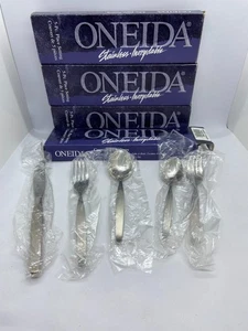 Oneida Frostfire 5 piezas ajuste de lugar patrón descontinuado difícil de encontrar - nuevo en caja - Imagen 1 de 3
