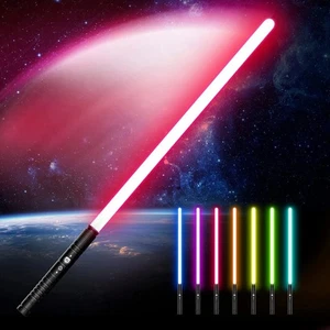 77cm Laserschwert Star Wars Lichtschwert Schwert mit Licht Sound & Vibration RGB - Bild 1 von 19