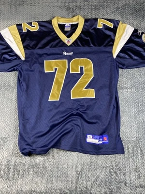 Camiseta St Louis RAMS On Field Reebok NFL Chris Long #72 para hombre talla 52 Foto 1 de 4