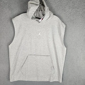 Nike Air Jordan Dri-FIT Herren Sport ärmellos Hoodie Größe Large grau HF9938-050 - Bild 1 von 10