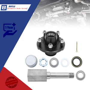 New Fits For 5 x 4.5" Trailer Hub Kit and Square BT16 Spindle(7 pieces/set) - Picture 1 of 14