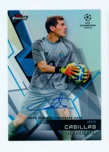 2020-21 Iker Casillas Topps Finest Refractor FC Porto Autographed Card SP - Picture 1 of 3
