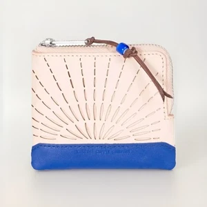 Herschel Johnny PL Wallet Leather Natural/Surf The Web - Picture 1 of 4