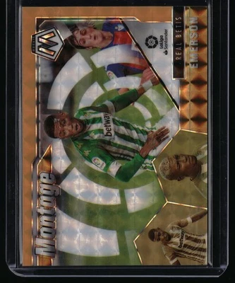 2020-21 Panini Mosaic La Liga #22 Emerson Montage Mosaic Orange Fluorescent #/25 - Image 1 of 2