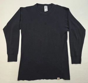 Vintage Carhartt Hemd Herren Large Tall Waffle Thermal Union Made In USA K56 BLK - Bild 1 von 7