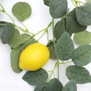 Fake Artificial Eucalyptus Garland Wreath Greenery Leaf Vine Wedding Decor NDII - Picture 1 of 21