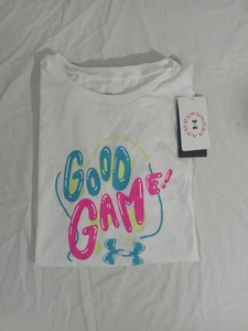 Under Armour Girls Good Game Short Sleeve T-Shirt - Quick-Drying Comfort Sz YXL - Picture 1 of 14