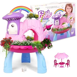 Kit Giardino delle Fate per Bambini | Set da Giardinaggio Giocattolo Fata da Interno ed Esterno con Casa,... - Foto 1 di 8