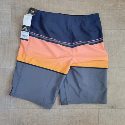 O’Neill Mens Lennox Stripe Shorts 21” Below Knee Size 30 NWT Surf Skate - Image 1 of 4
