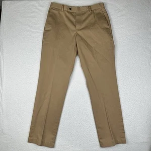 Brooks Brothers Pants Men's 33x32 Advantage Chino Milano Pleated Golf Preppy Tan - Picture 1 of 9