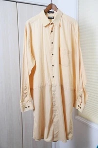 Joseph Feiss Vintage Reclaimed Multimaterial Shirt Coat Men 17.5/Tall - Picture 1 of 10