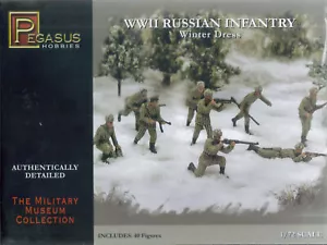 Pegasus Hobbies 1/72 Segunda Guerra Mundial Infantería Rusa (Invierno) Set 1 - Imagen 1 de 1