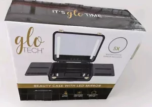 Beauty case Glo Tech con specchio LED nero - Foto 1 di 2