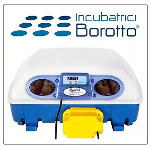 INCUBATRICE PROFESSIONALE AUTOMATICA REAL 49 BOROTTO – 49/196 uova 🔝💙 - Imagen 1 de 16