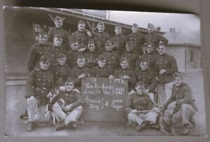 Carte photo groupe de  militaires Belge  1921 - Soldats entre deux guerre