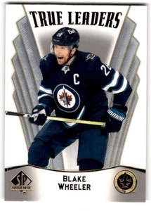 Blake Wheeler 2021-22 SP Authentic True Leaders #TL-19 Winnipeg Jets - Picture 1 of 2