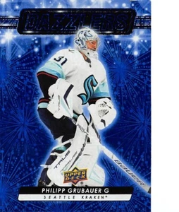 2023-24 UD Dazzlers Blue #DZ60 Philipp Grubauer - Picture 1 of 2