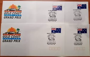 1991 Indy Car Grand Prix Set of 3 Daily Postmarks on Souvenir Cover - Picture 1 of 1