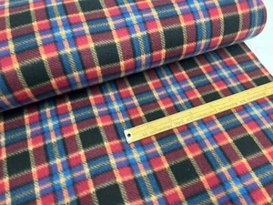 Printed fleece fabric anti pill 150cm wide, tartan check plaid supersoft - Picture 1 of 10