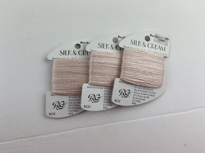 Rainbow Gallery Silk And Cream Thread BG32 Pink Thread Lot Of 3 Discontinued - Image 1 of 4
