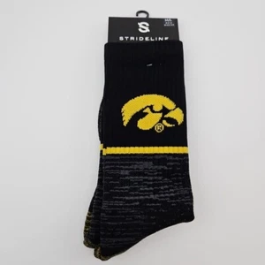 Iowa Hawkeyes Strideline Socks Black NCAA Size M/L New - Picture 1 of 2