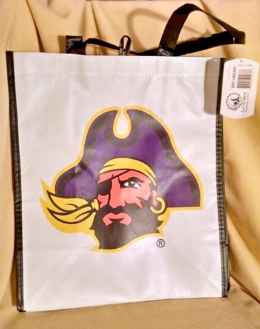 EAST CAROLINA UNIVERSITY TOTE NEW NWT PIRATES HABITOTES ECO FRIENDLY OFF LIC Cover