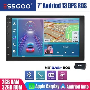 7 ZOLL 2 DIN 2+32G Carplay Autoradio Android 13 GPS Navi Bluetooth WIFI RDS DAB+ - Bild 1 von 13