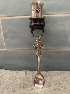 Rare “Flauder”Combo Corkscrew Jig Spoon & Opener 1932 Pat. Of Sen. Vorsted. 9.5” - Picture 1 of 15