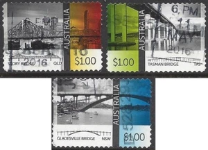 Australia 2016 Bridges Peel & Stick (3) Used - Picture 1 of 1