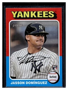 2024 Topps Heritage Rookies Jasson Dominguez Domínguez #399 Rookie RC - Picture 1 of 1