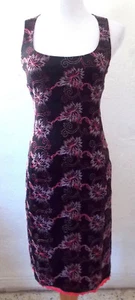 Nicole Miller Womens Dress Size 4 Embroidered Floral Sleeveless Cocktail Party - Picture 1 of 6