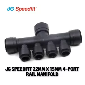 JG John Guest SFM522210E Speedfit 4 Port Rail Manifold 22 x 10mm - Picture 1 of 1
