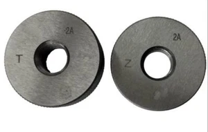 1 set 7/8-9 UNC 2A T Z indicatore anello filettato regola passaggio T = passaggio Z = non passare mano destra - Foto 1 di 4