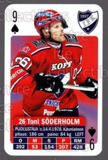 2013-14 Finnish SM LIIGA Playing Card #48 Toni Soderholm