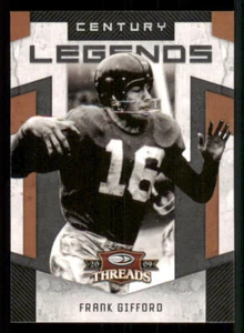 2009 Donruss Threads Century Legends #5 Frank Gifford - Picture 1 of 2
