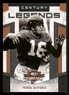 2009 Donruss Threads Century Legends #5 Frank Gifford - Image 1 of 2