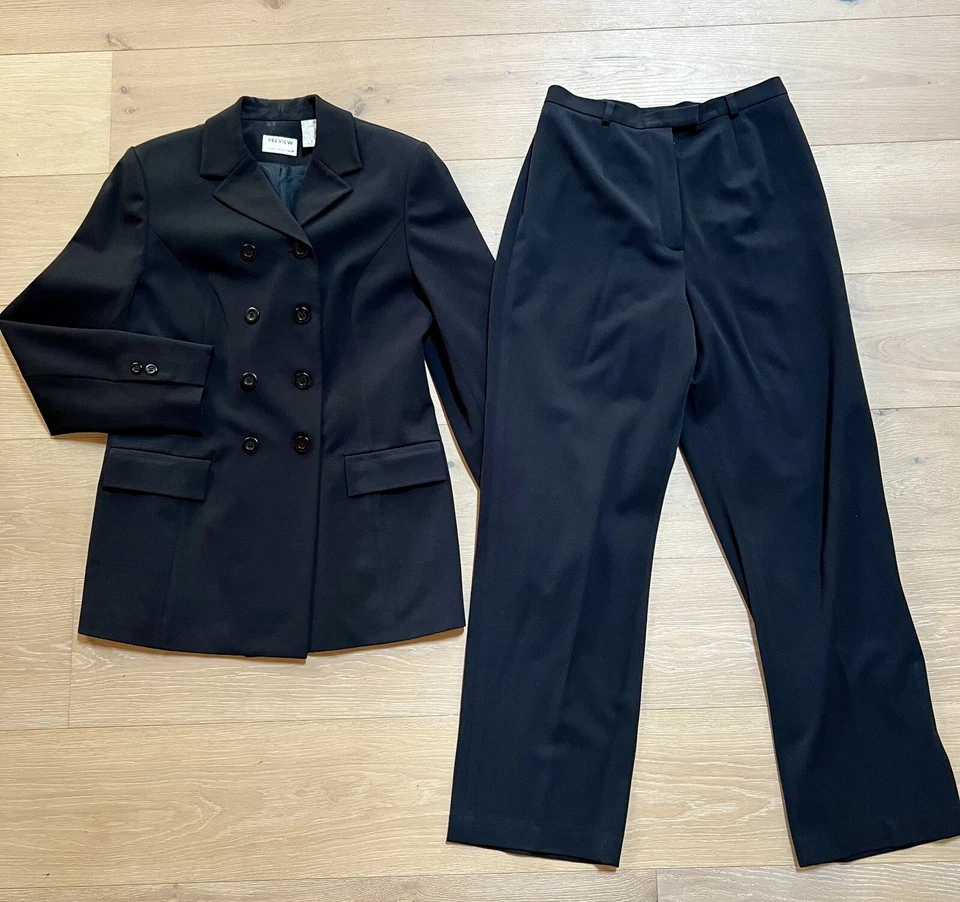 Preview Collection by Nordstrom Slack Suit Double Breasted CLASSY Tailored - Image 1 of 4