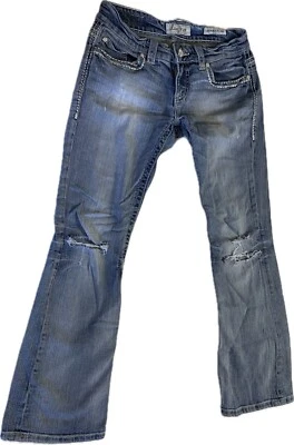 Women’s Daytrip Aquarius Jeans Bootcut/Straight Sz 28R Light Blue Distressed - Image 1 of 4