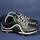 Women?S Nike Golf Ace Black Synthetic Leather Cleats Spike Shoes Size 9 Wide