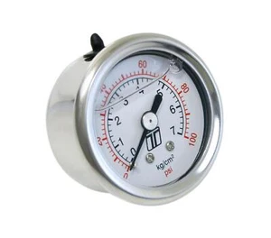 Turbosmart Fuel Pressure Gauge - FPR Gauge 0-100psi Liquid Fill - Picture 1 of 4