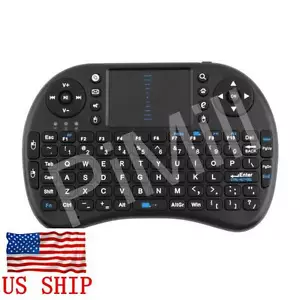 Mouse touchpad tastiera wireless nero Mini 2,4 GHz per Raspberry Pi US - Foto 1 di 4