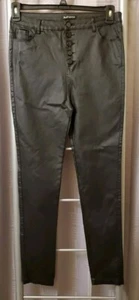 Apperloth AA Hose Kunstlederhose Gr. XL Skinny High Rise Knopfleiste - Bild 1 von 8