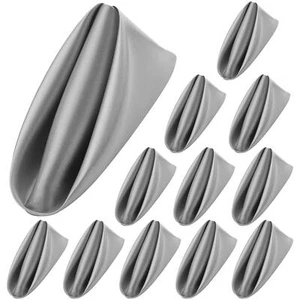 12 Pieces Satin Napkins Soft Dinner Napkins Square Table Napkins 17 x 17 Inch... - Picture 1 of 6