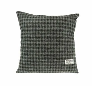 Harris Tweed Square Cushion in Grey Dogtooth LB4002-COL61 - Picture 1 of 1