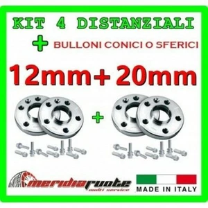 Set 4 Separadores Para BMW X6 Xd Rive (E71 E72) 2008 + PROMEX Italy 12MM + 20MM - Imagen 1 de 1
