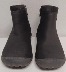 JBU by Jambu Juno Memory Foam Side Zip Ankle Boots Black Leather Women's sz 8M - Picture 1 of 6