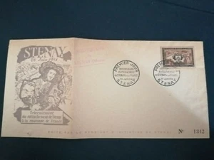 France Premier Day FDC Yvert 987 Syndicate Of Stenay 15F Stenay 1954 - Picture 1 of 1