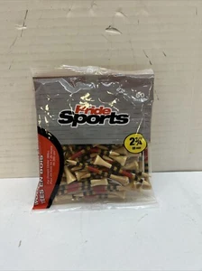 Pride Sports 50-Count Special Edition Wood Golf Tees, 2 ¾" - Red/yellow/black - Picture 1 of 2