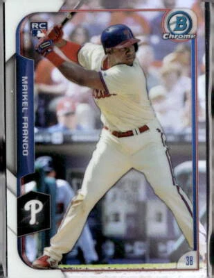 2015 Bowman Chrome #198 Maikel Franco #/499 (O) Foto 1 de 2