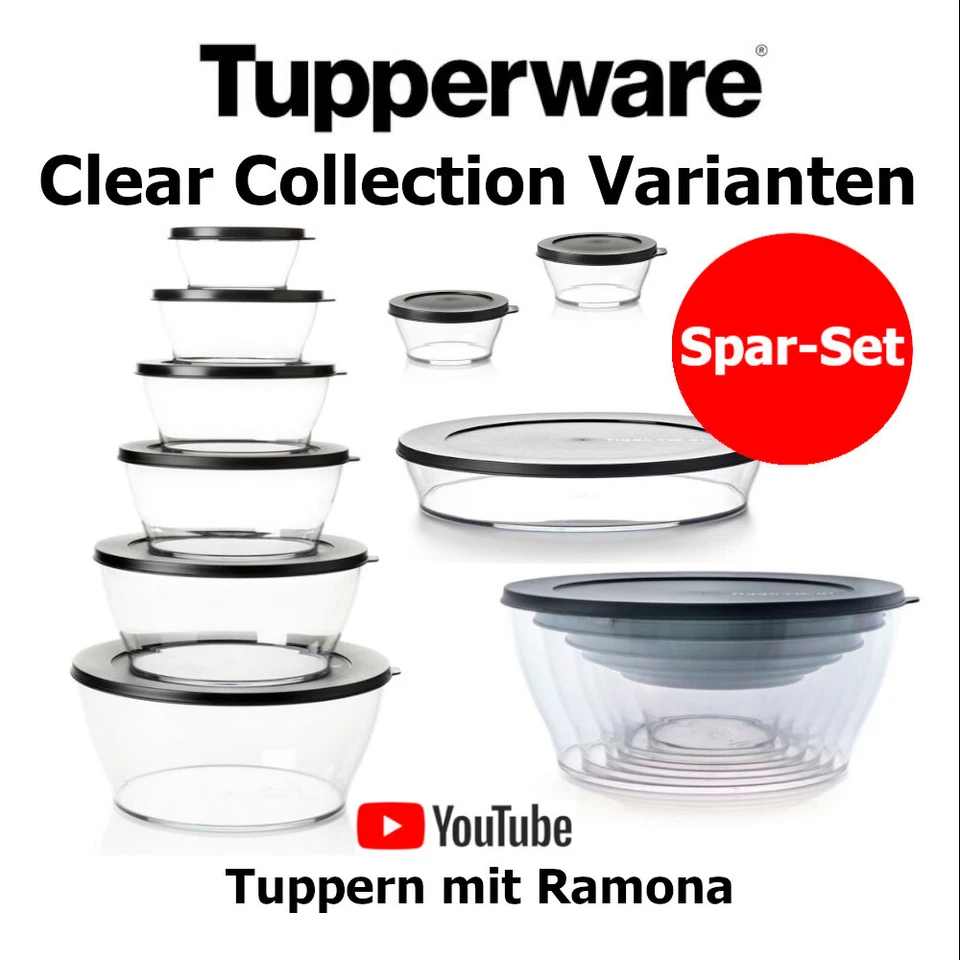 Tupperware Clear Collection Varianten Mix-It, Spar-Set, viele Größen TOP neu/OVP - Bild 1 von 1